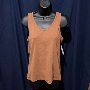 Sonoma Women's Sleeveless Brown Tank Top